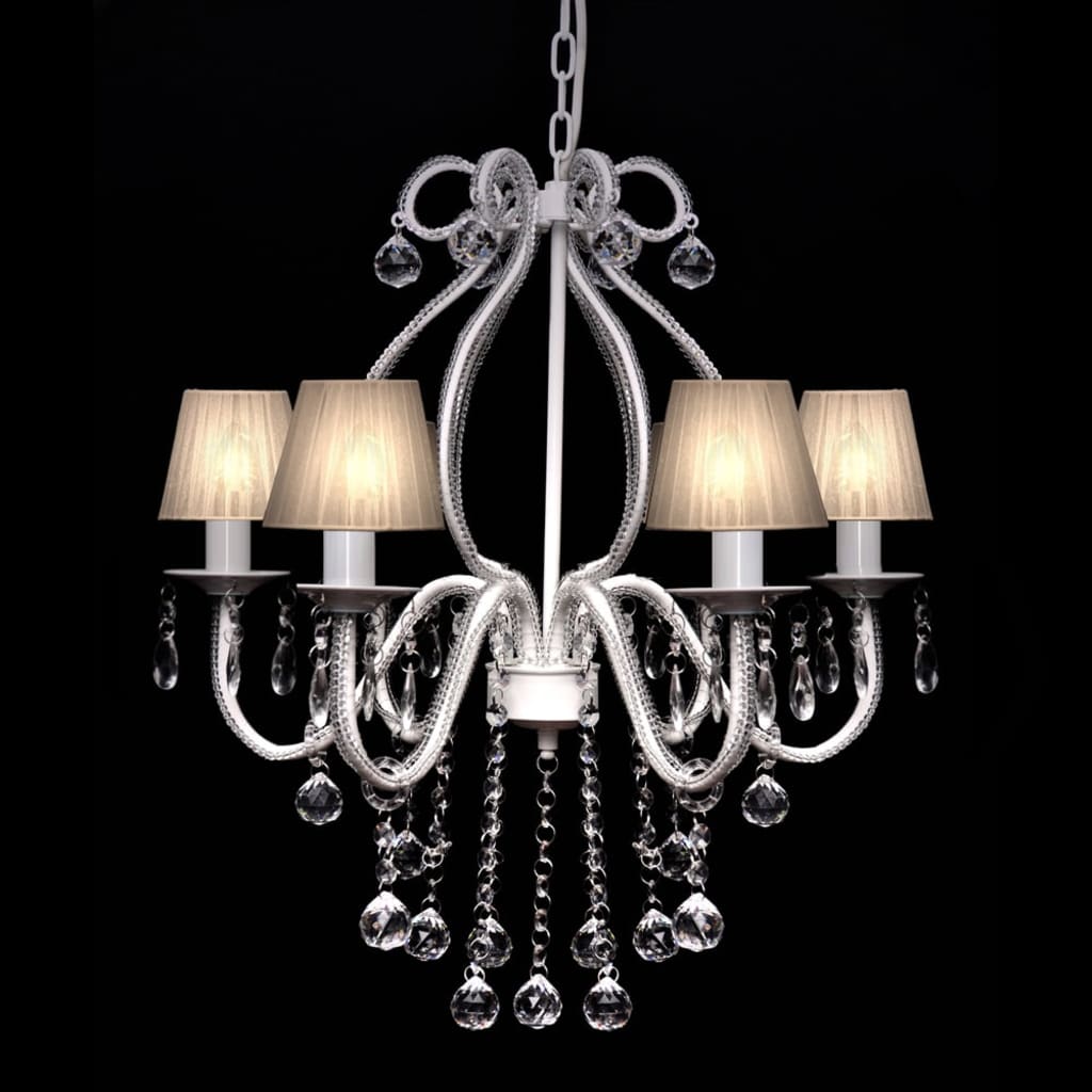 Chandelier Vidaxl avec 2300 cristaux blancs