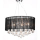 Chandelier Vidaxl avec 85 cristaux noirs