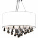 Chandelier Vidaxl avec 85 cristaux blancs