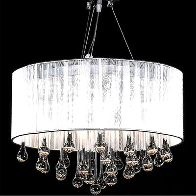 Chandelier Vidaxl avec 85 cristaux blancs