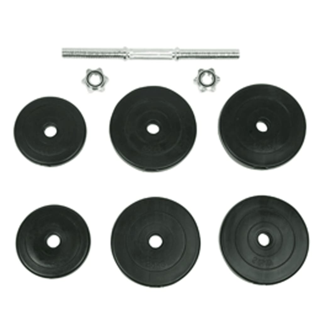 Vidaxl 9 pièces à haltères 15 kg