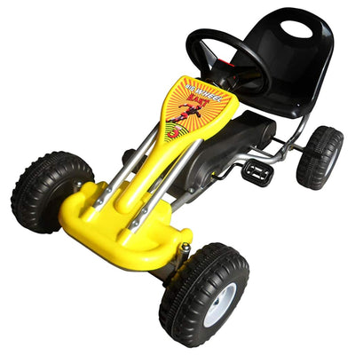 Vidaxl go -Kart avec pédales jaunes