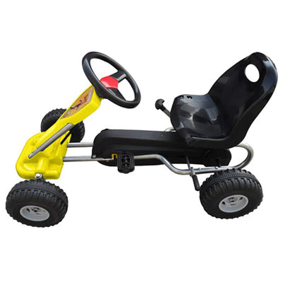 Vidaxl go -Kart avec pédales jaunes
