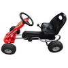 Vidaxl go -Kart avec pédales rouges