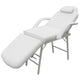 Vidaxl Traitement Chaise pour le visage 185x78x76 cm en cuir artificiel blanc