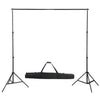 Vidaxl Système d'arrière-plan télescopique 155-300 cm