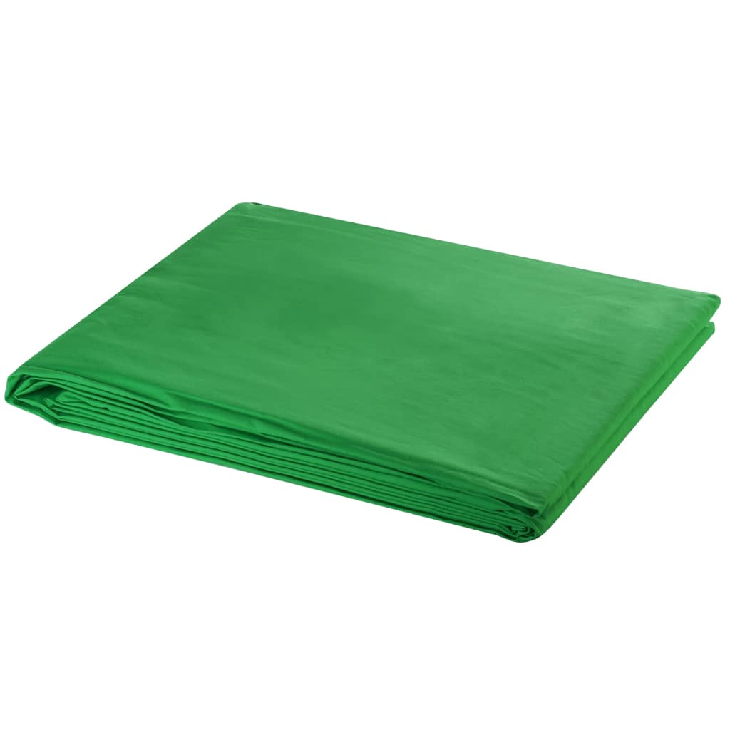 Vidaxl Fond Chromakey 300x300 cm Coton vert