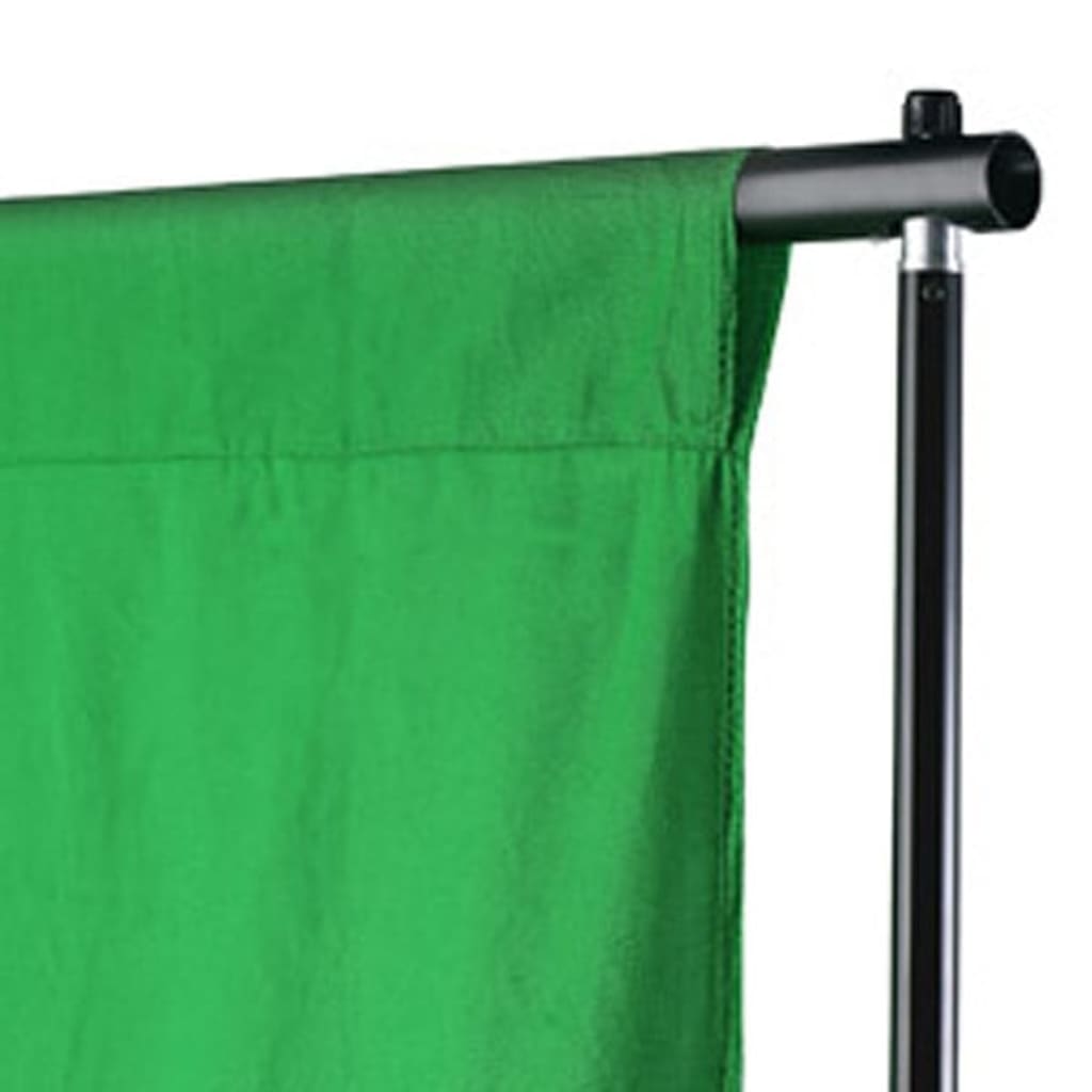 Vidaxl Fond Chromakey 300x300 cm Coton vert