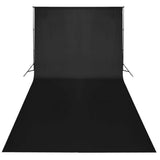 Contexte Vidaxl 600x300 cm Coton noir - afbeelding 2