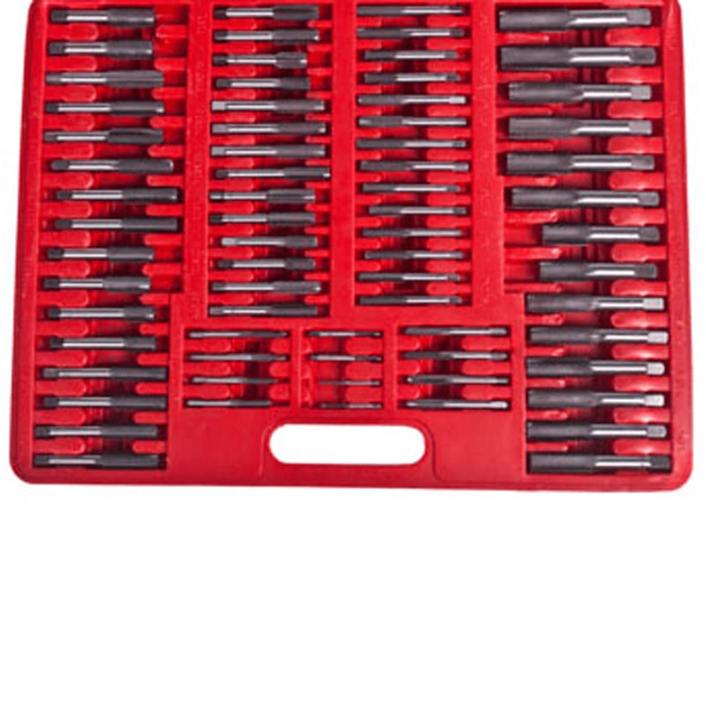Vidaxl Jeu de tarauds 111 pièces