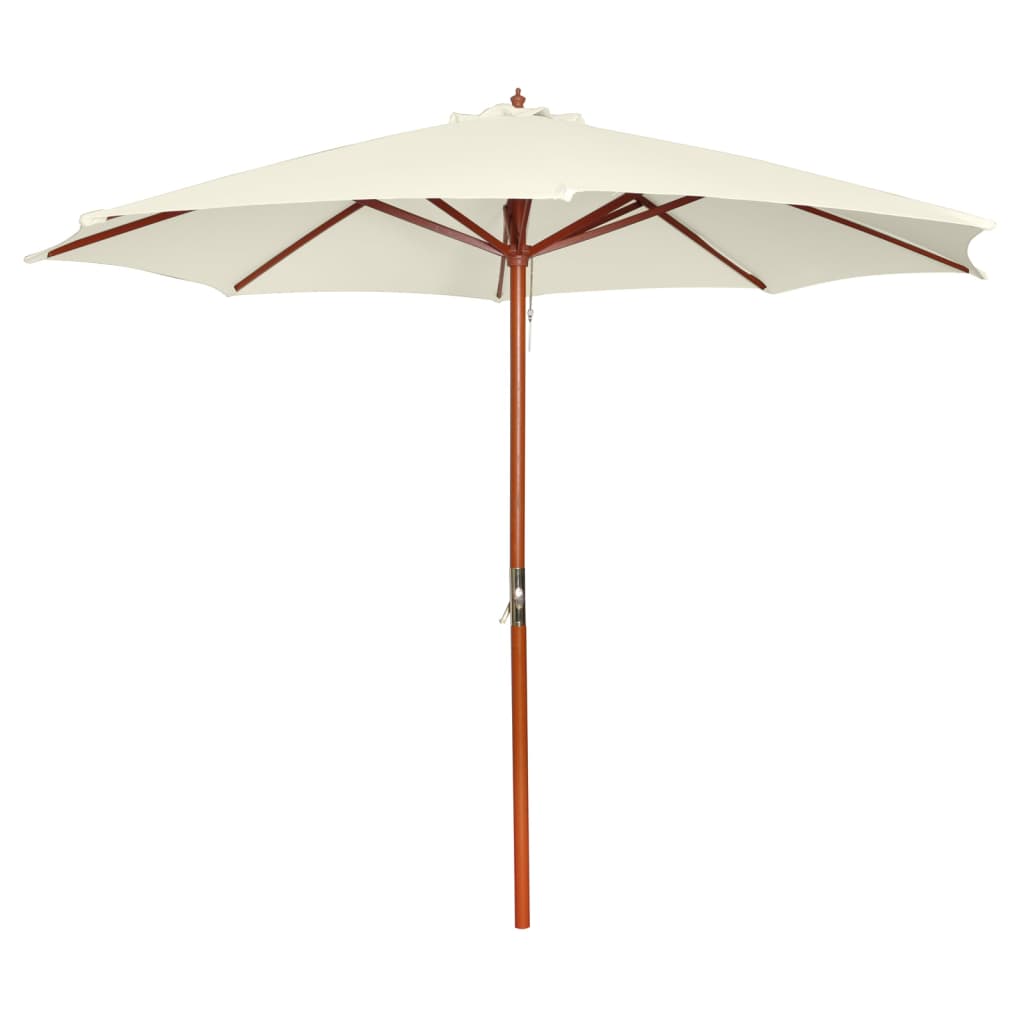 Vidaxl parasol 300x258 cm sable blanc