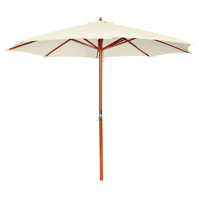Vidaxl parasol 300x258 cm sable blanc