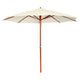 Vidaxl parasol 300x258 cm sable blanc