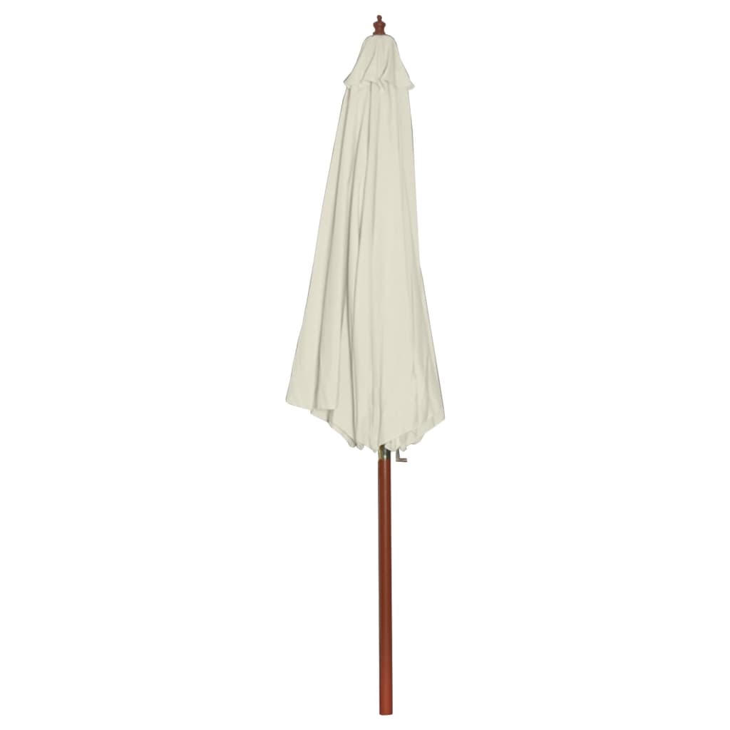 Vidaxl parasol 300x258 cm sable blanc