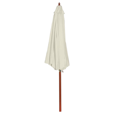 Vidaxl parasol 300x258 cm sable blanc