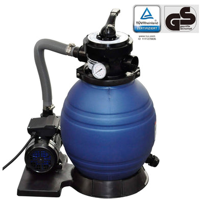 Pompe de filtre de sable vidaxl 400 W 11000 L U