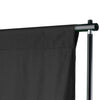 Système d'arrière-plan Vidaxl 600x300 cm noir