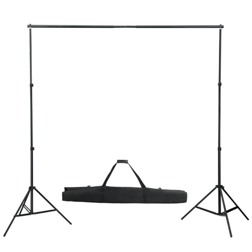 Système d'arrière-plan Vidaxl 600x300 cm noir