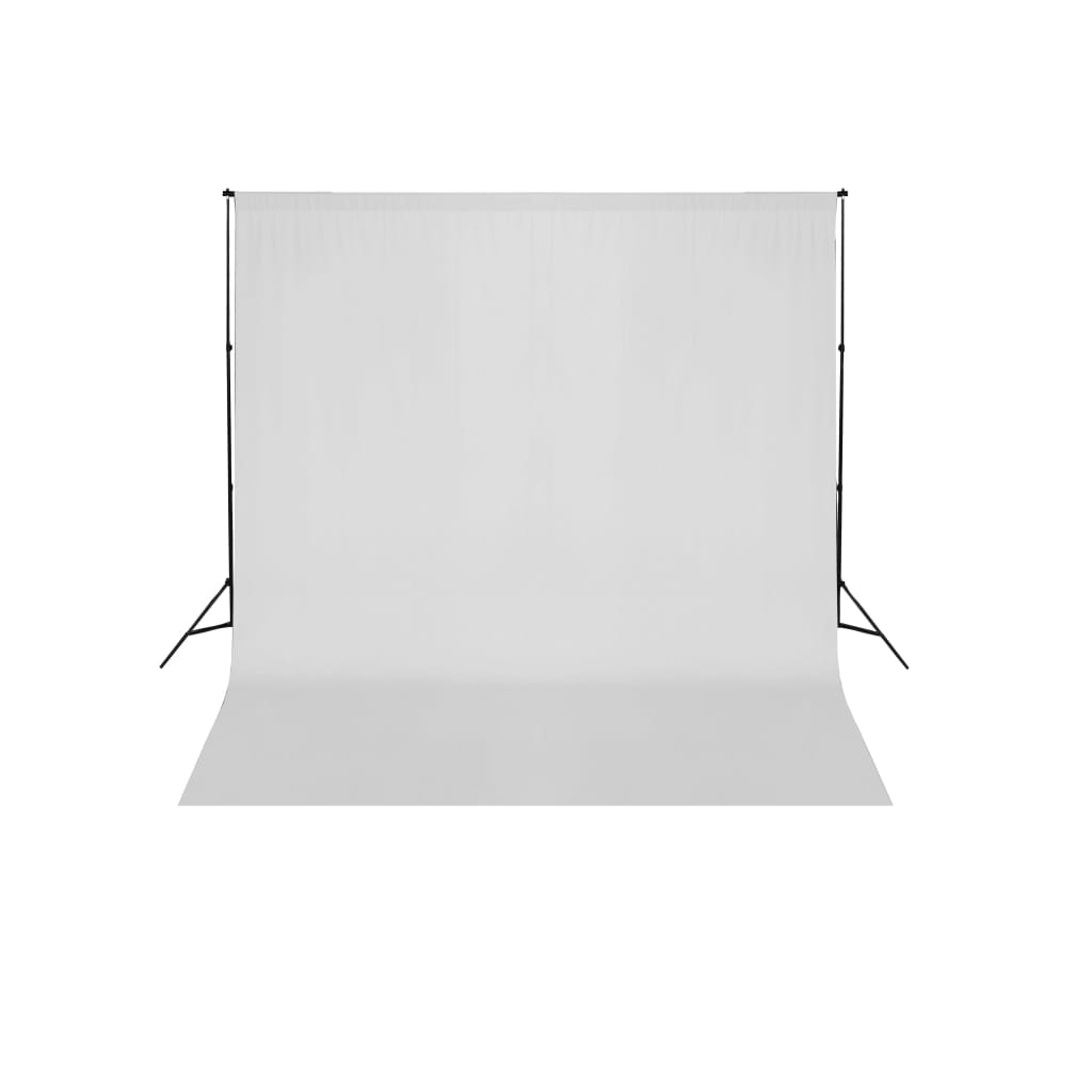 Système d'arrière-plan Vidaxl 600x300 cm blanc
