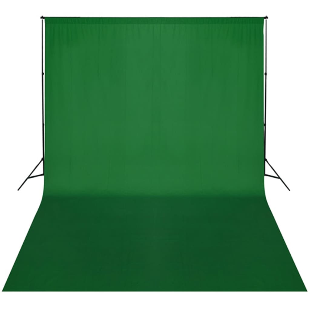 Système d'arrière-plan Vidaxl 300x300 cm vert