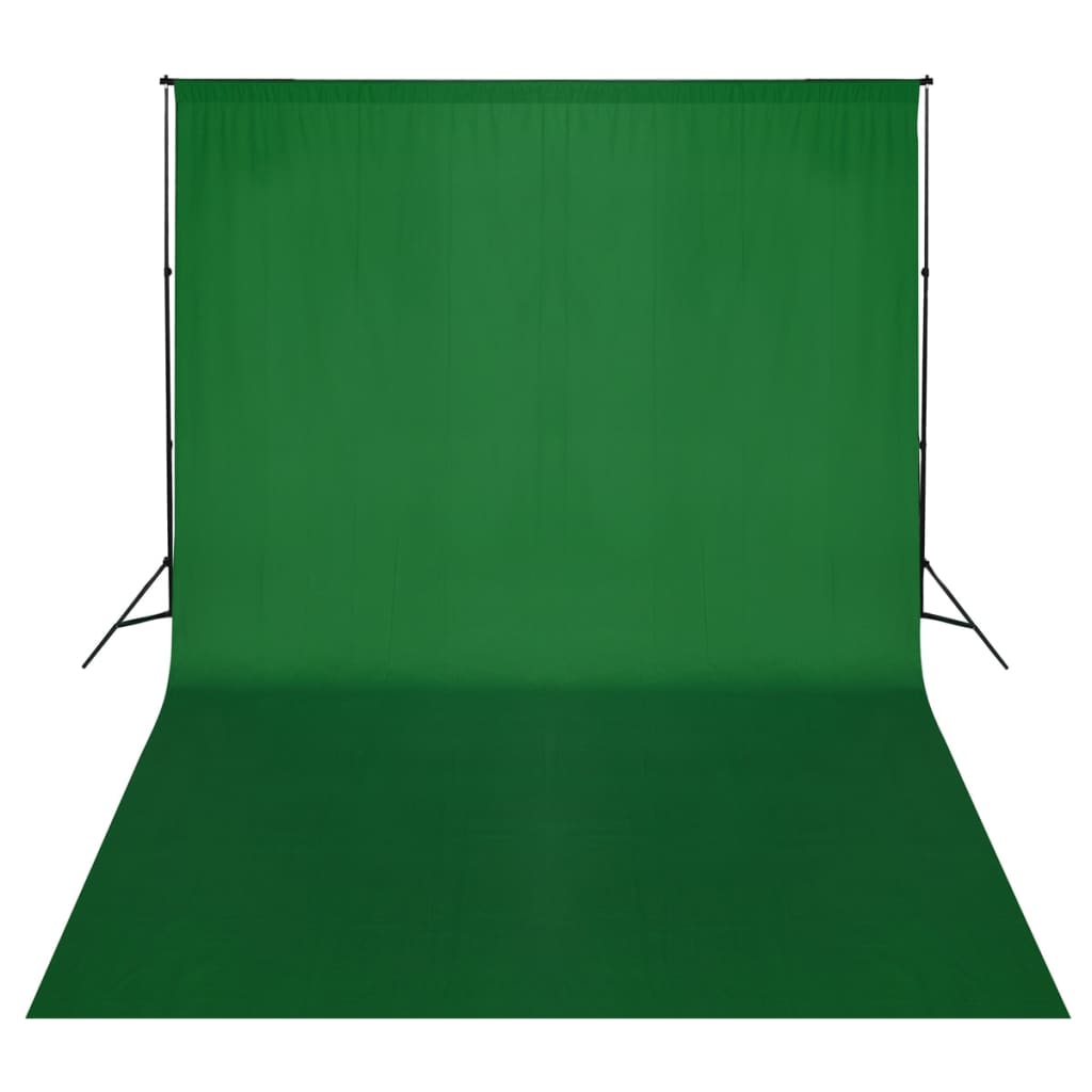 Système d'arrière-plan Vidaxl 500x300 cm vert