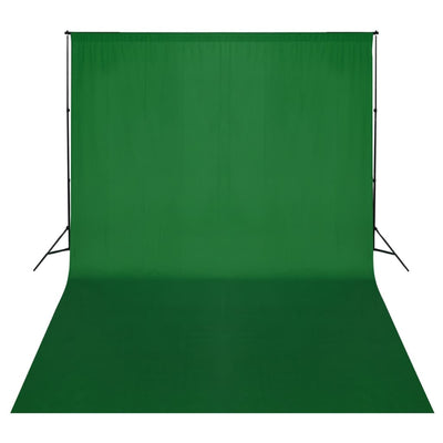 Système d'arrière-plan Vidaxl 500x300 cm vert