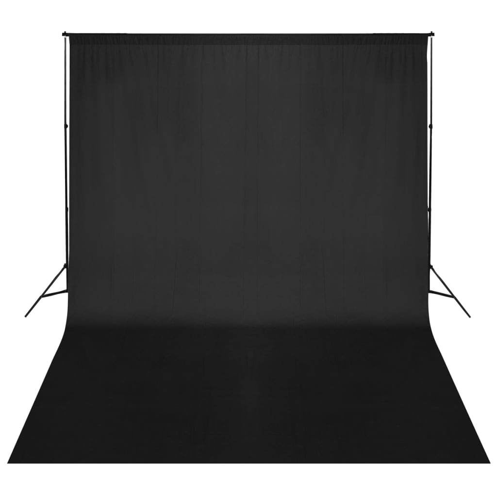 Système d'arrière-plan Vidaxl 500x300 cm noir