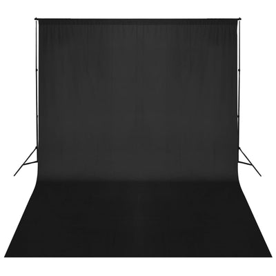 Système d'arrière-plan Vidaxl 500x300 cm noir