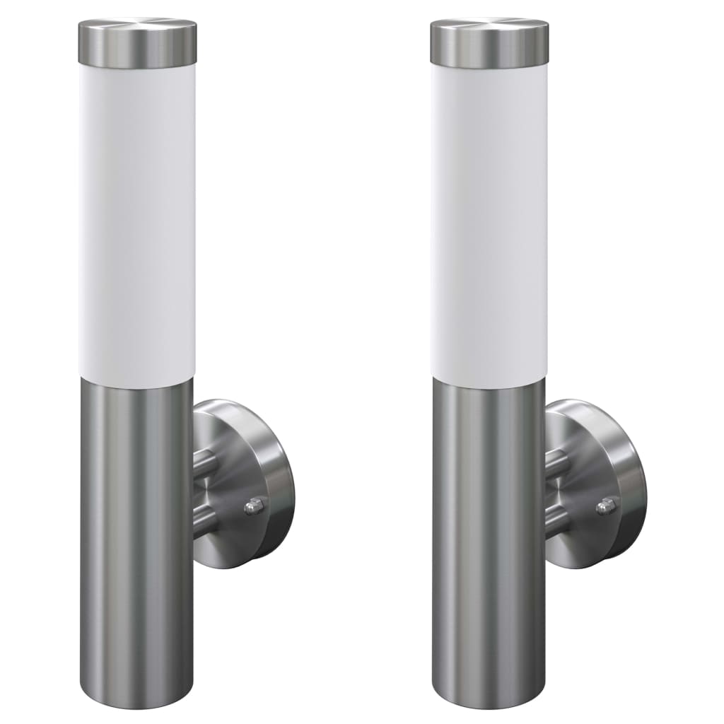 Vidaxl extérieur en acier inoxydable Savona (2 pièces)