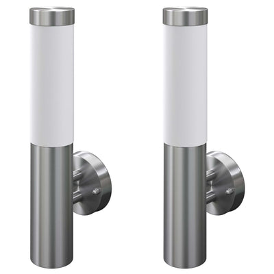 Vidaxl extérieur en acier inoxydable Savona (2 pièces)