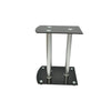Ensemble vocal standard du haut-parleur Vidaxl de 2 verre noir