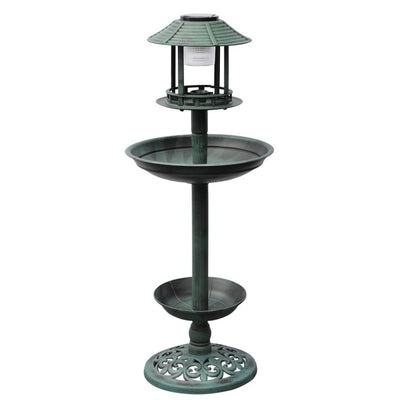 Vidaxl Birds Mauvaise maison d'alimentation avec un éclairage solaire