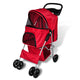 Porte-poussette de vidaxl pour chien rouge