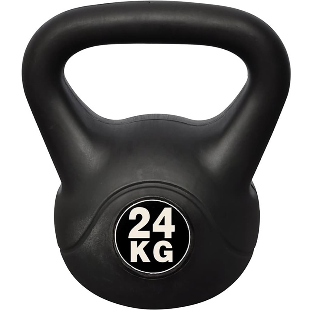 Vidaxl kettlebell avec manteau en plastique 24 kg