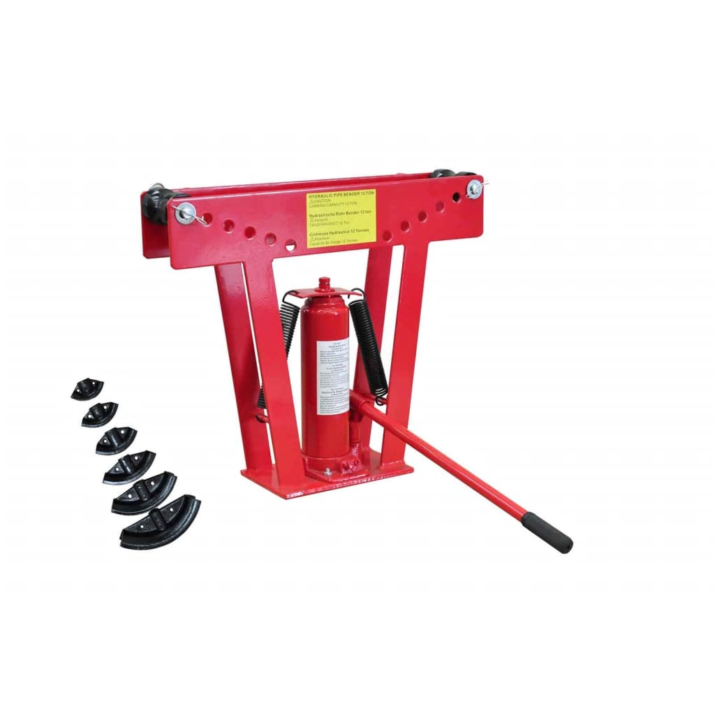 Vidaxl Hydraulic pijpenbuiger 12 tonnes avec 6 moules