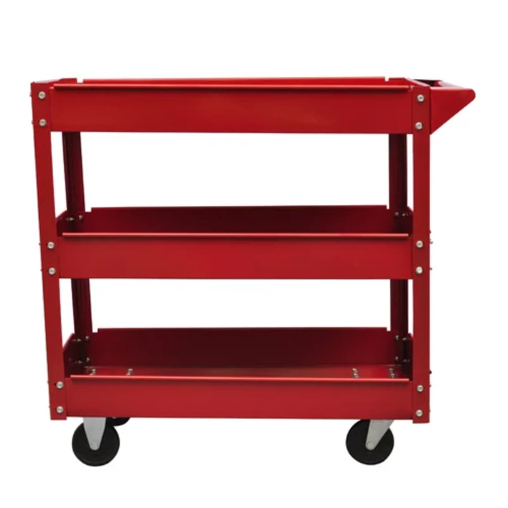 Chariot à outils Vidaxl 100 kg de rouge