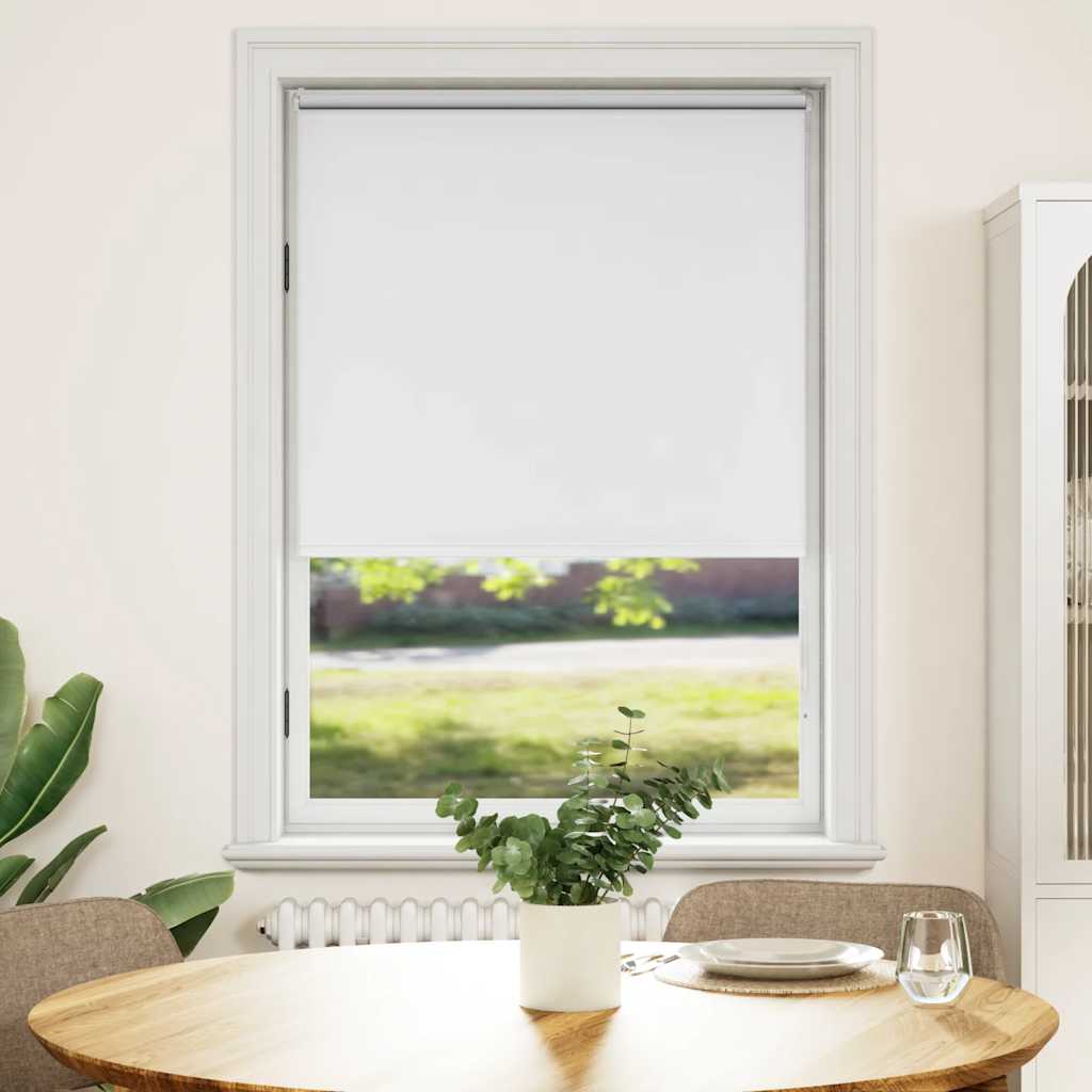 Vidaxl Roller aveugle accablant 120 x 175 cm blanc