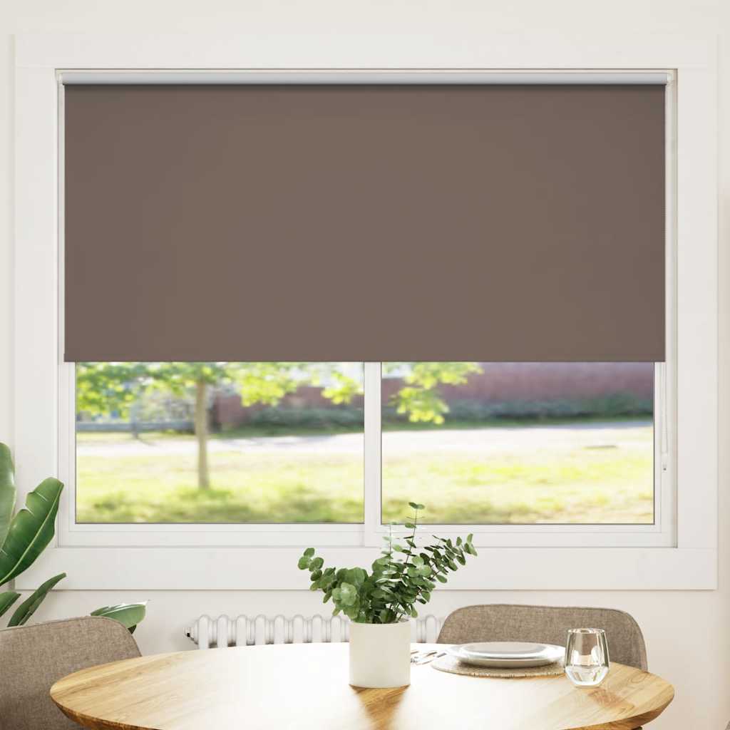 Vidaxl rouleau aveugle occlusion 140 x 175 cm café marron