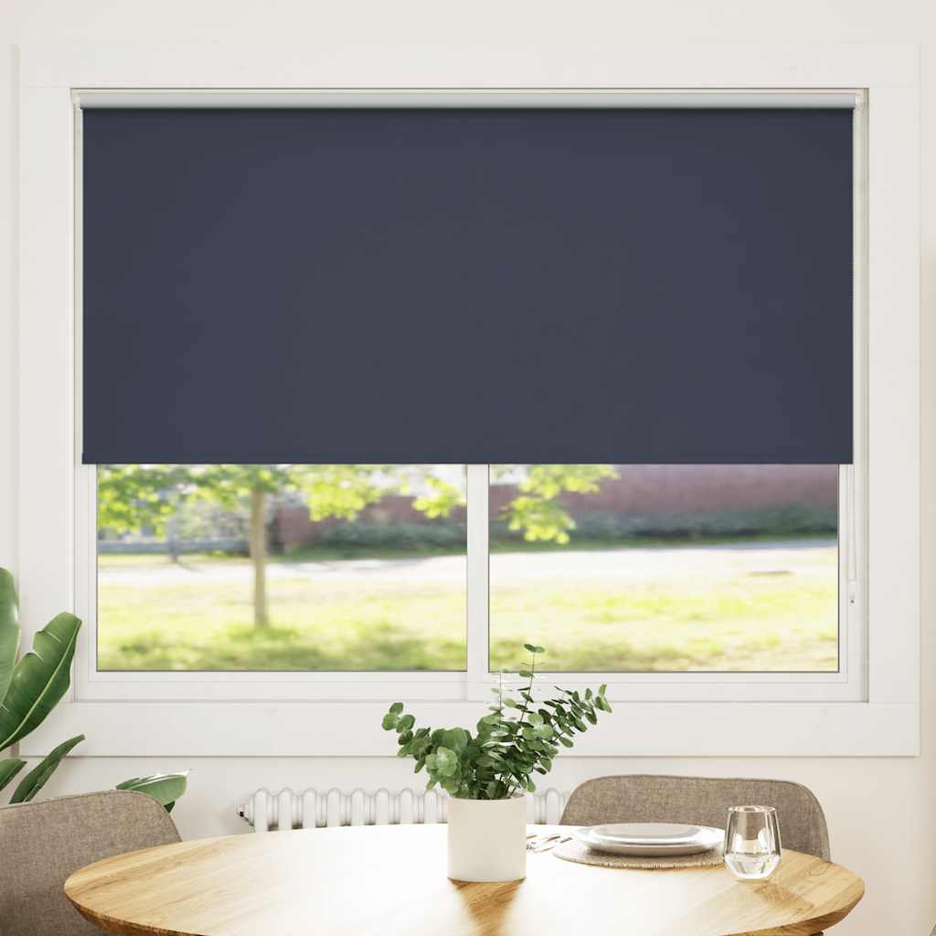 Vidaxl Roller aveugle accablant 160 x 175 cm bleu marine