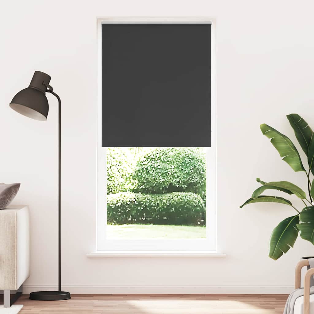 Vidaxl Roller aveugle accablant 120 x 230 cm noir