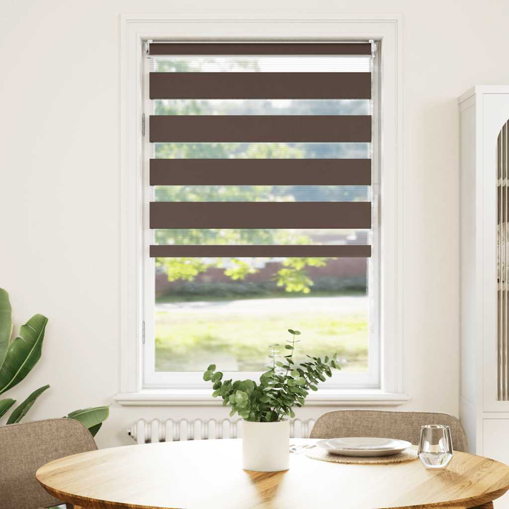 Vidaxl Duo Rouleau aveugle 50x100cm café marron