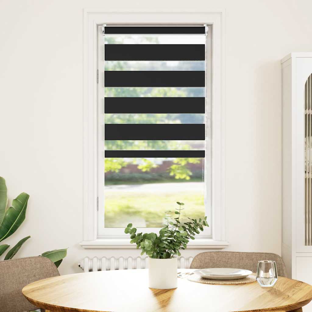 Vidaxl duo rouleau aveugle 60x120cm noir