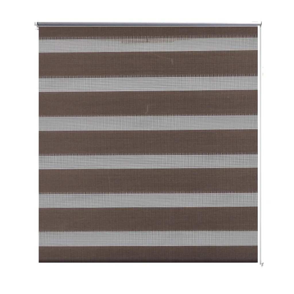 Vidaxl Duo Roller aveugle 70x120cm café marron