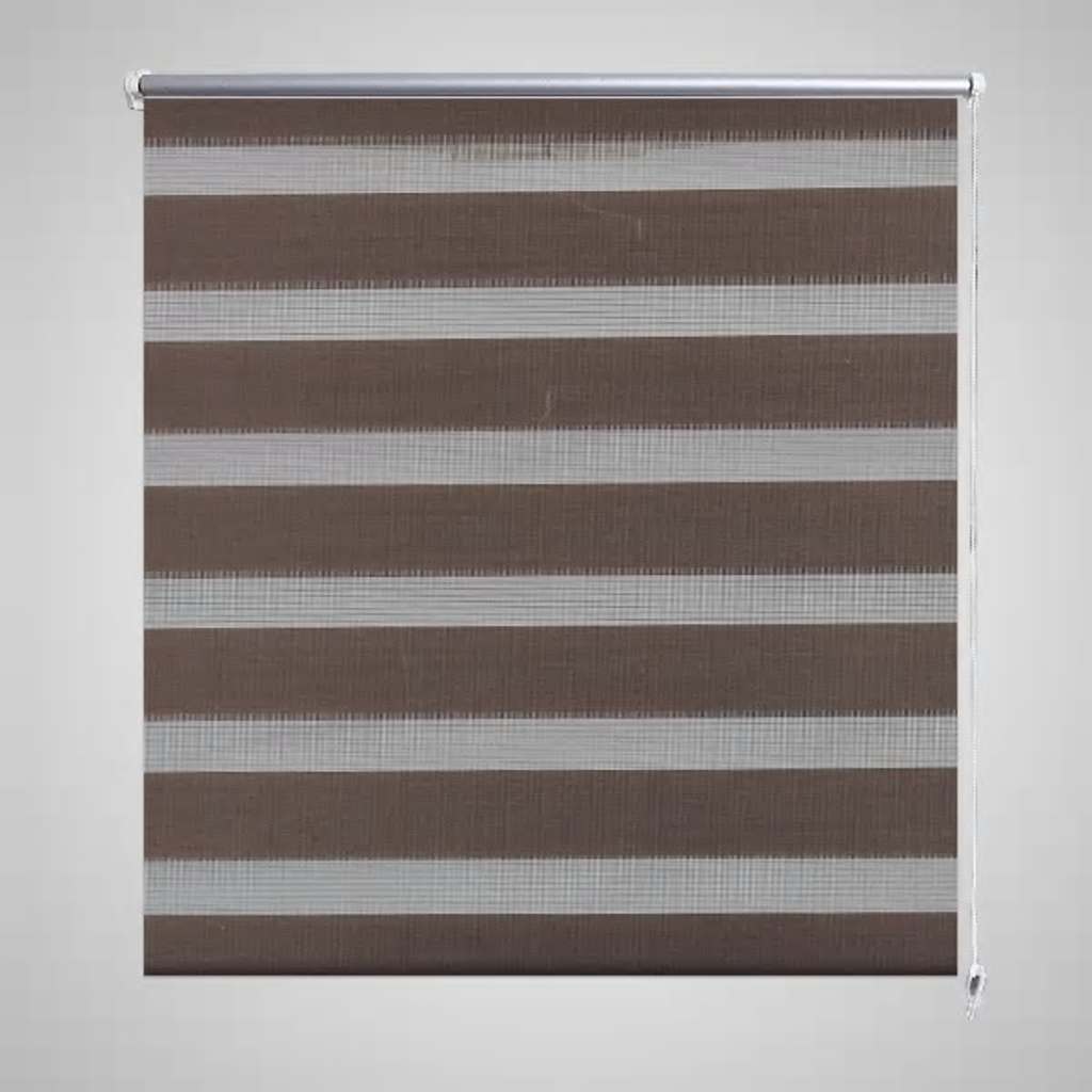 Vidaxl Duo Roller aveugle 70x120cm café marron