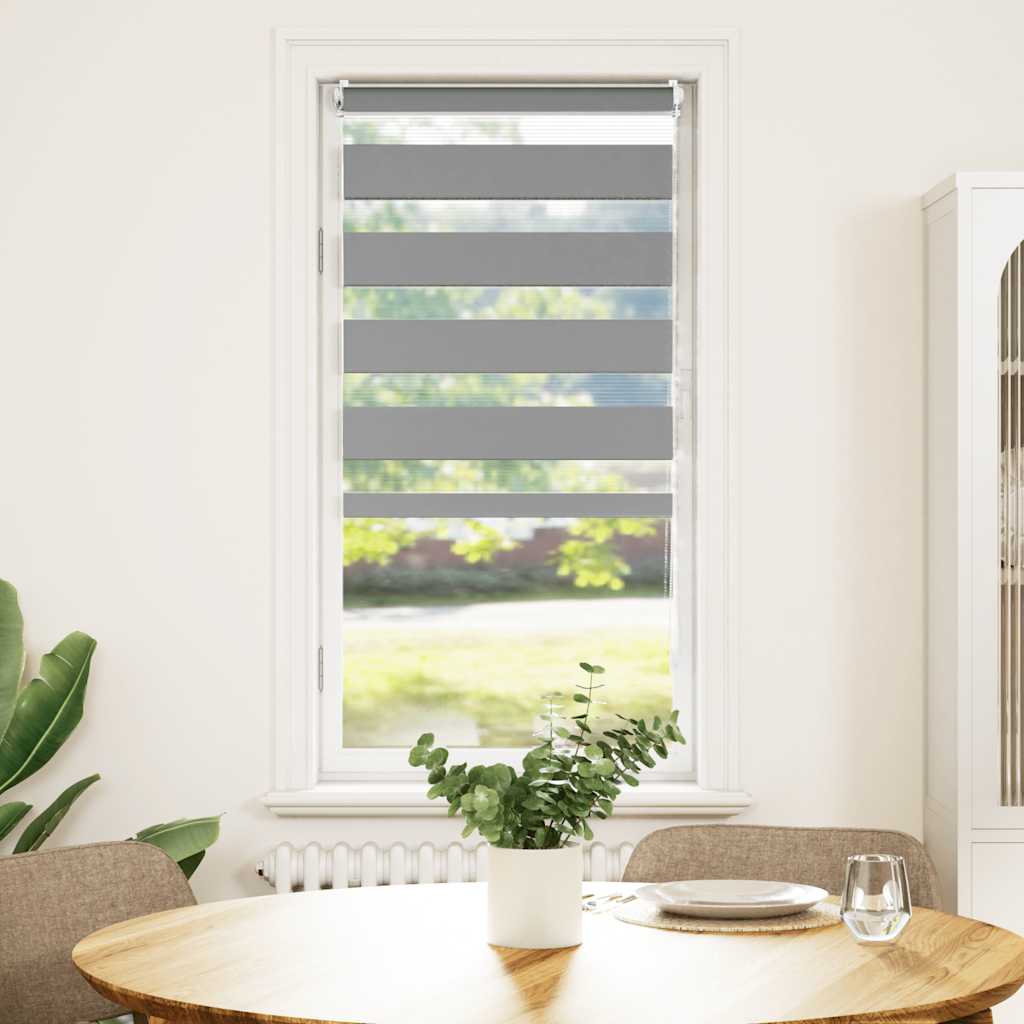 Vidaxl duo rouleau aveugle 80x150 cm gris