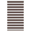 Vidaxl rouleau aveugle duo 80 x 175 cm café marron