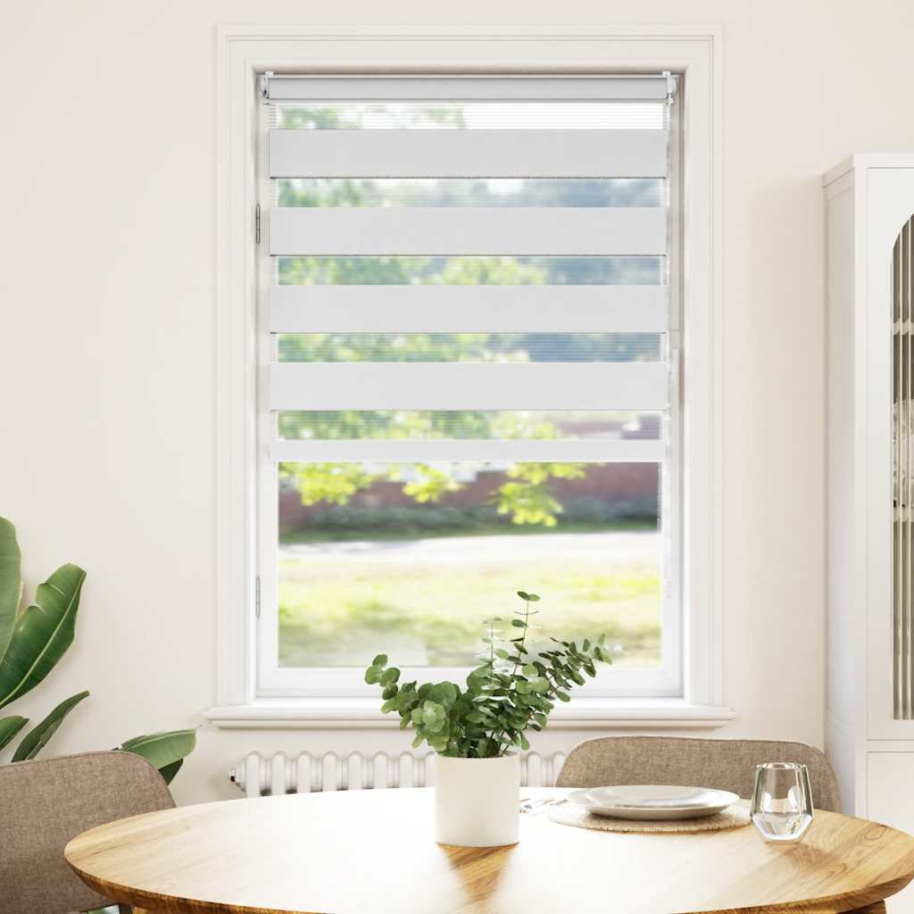 Vidaxl duo rouleau aveugle 90x150 cm blanc