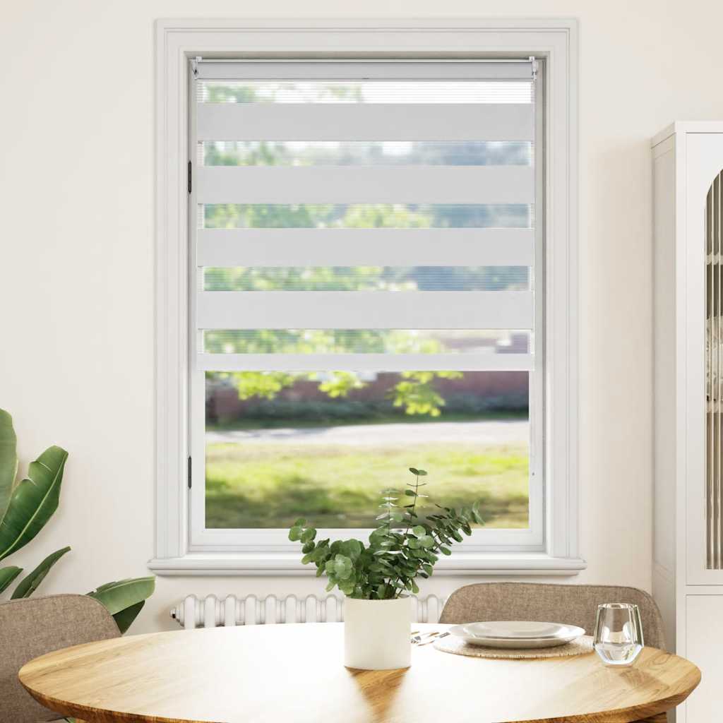 Vidaxl duo rouleau aveugle 100 x 175 cm blanc