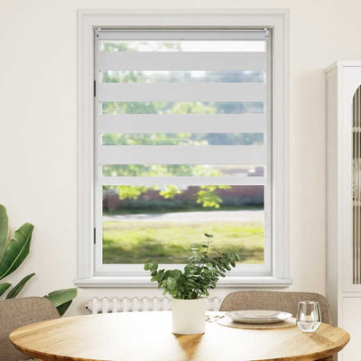 Vidaxl duo rouleau aveugle 100 x 175 cm blanc