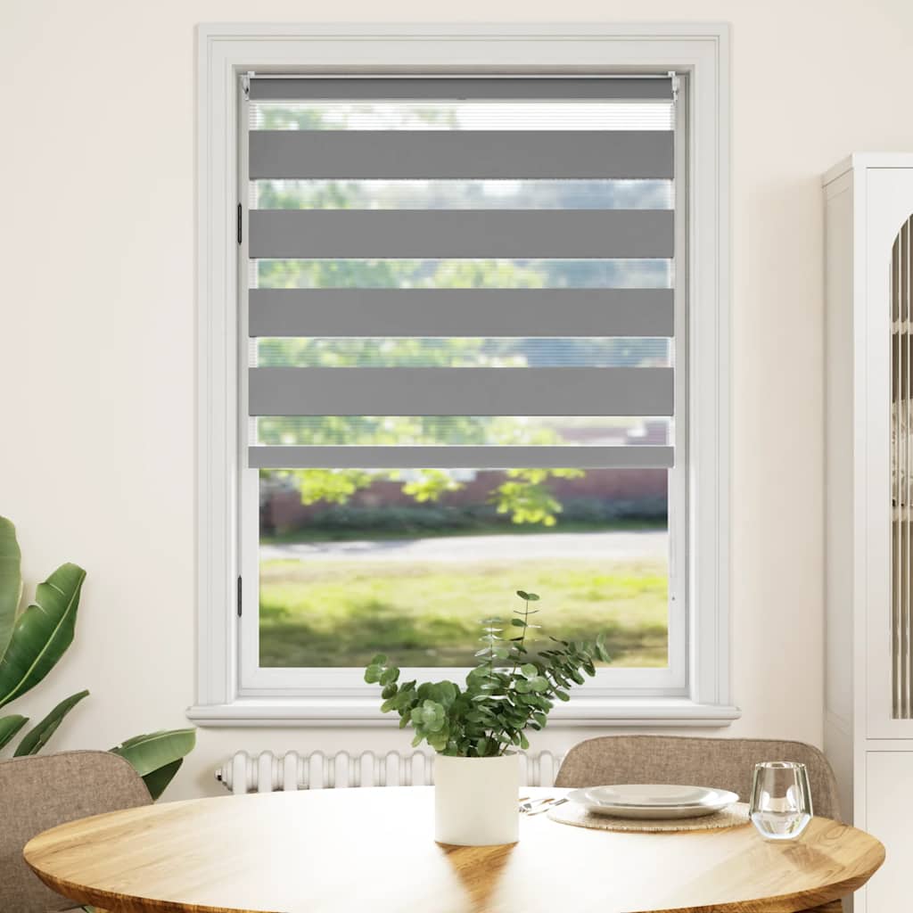 Vidaxl duo rouleau aveugle 100 x 175 cm gris